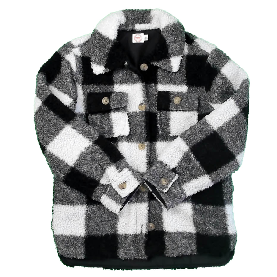 Wonder Nation Girls Black | White Jacket Size: 10-12 Years Black | White