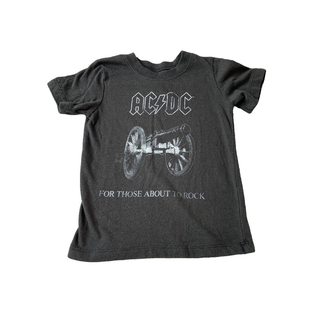 ACDC Unisex Black | White T-Shirt Size: 3T Black | White
