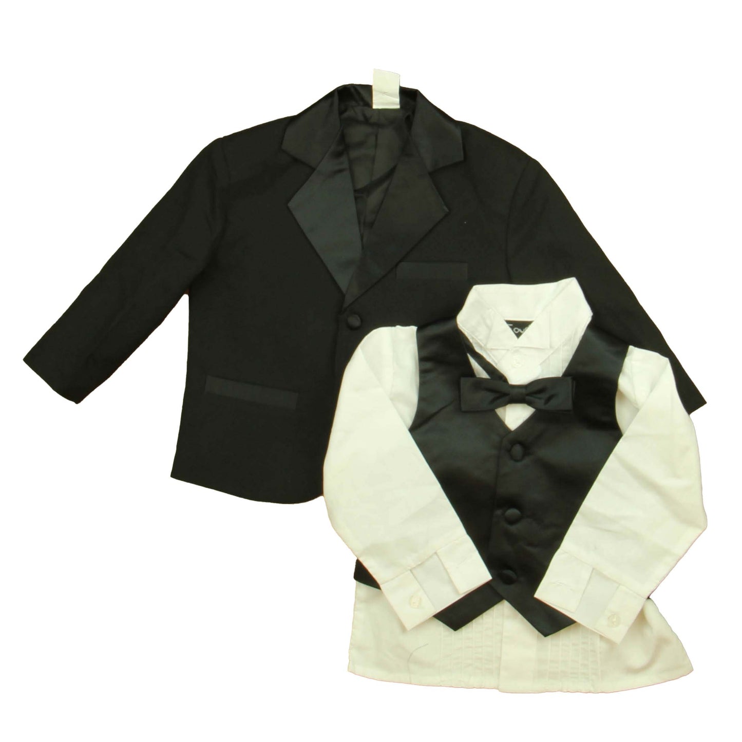 Fouger Boys Black | White Special Occasion Outfit Size: 12-18 Months Black | White