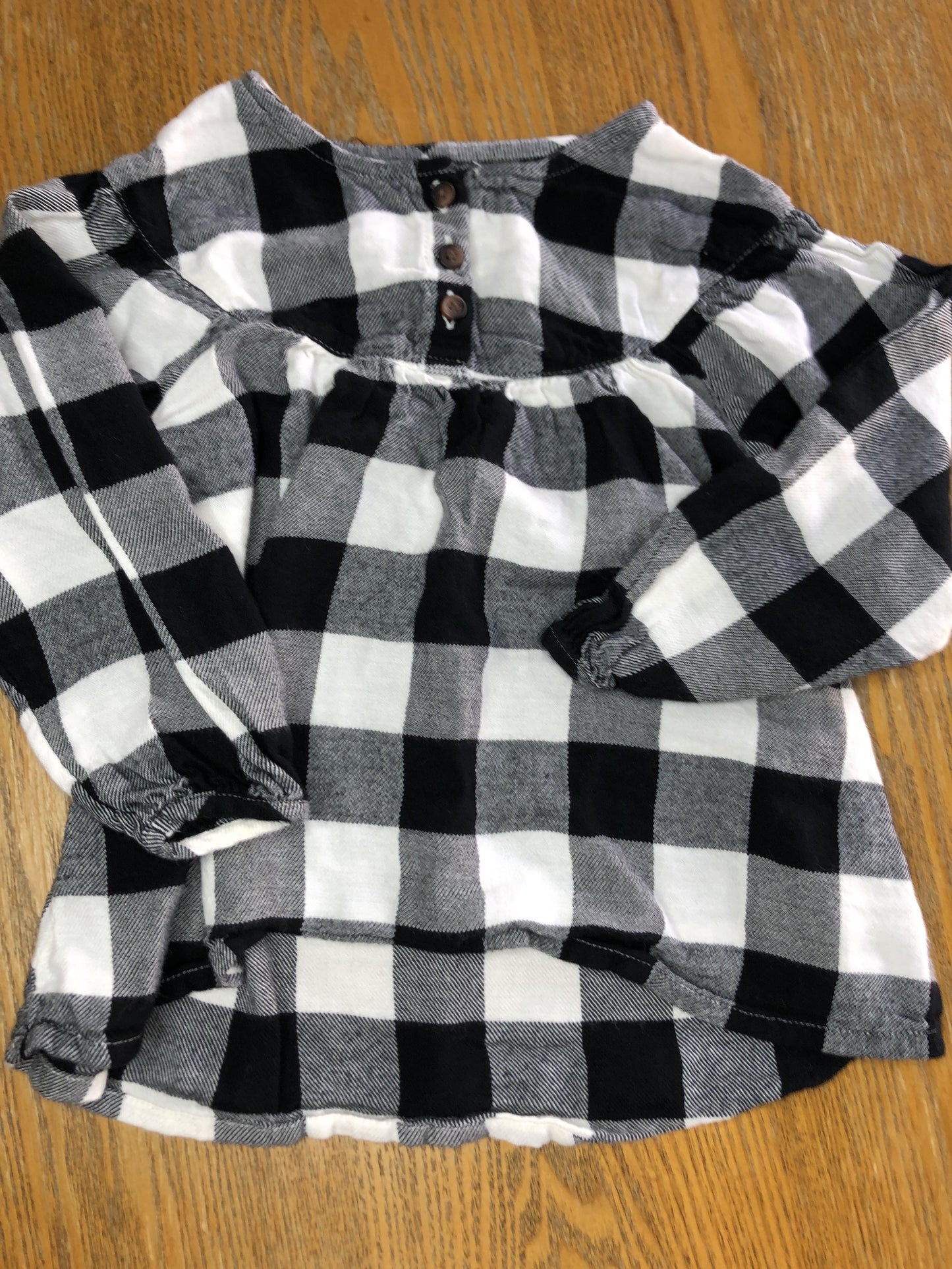 Old Navy Girls Black | White Long Sleeve T-Shirt Size: 4T Black | White
