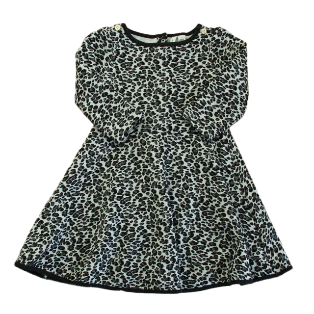 Janie and Jack Girls Black | White Dress Size: 6 Years