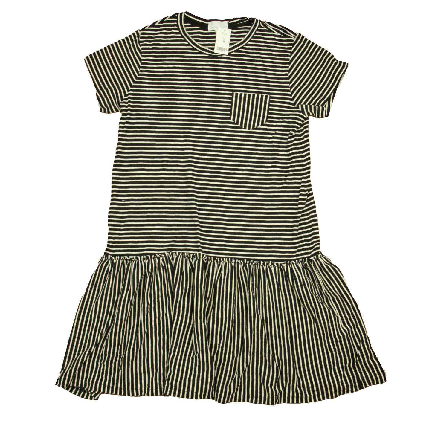 Rockets Of Awesome Girls Black | White Dress Size: 14 Years Black | White
