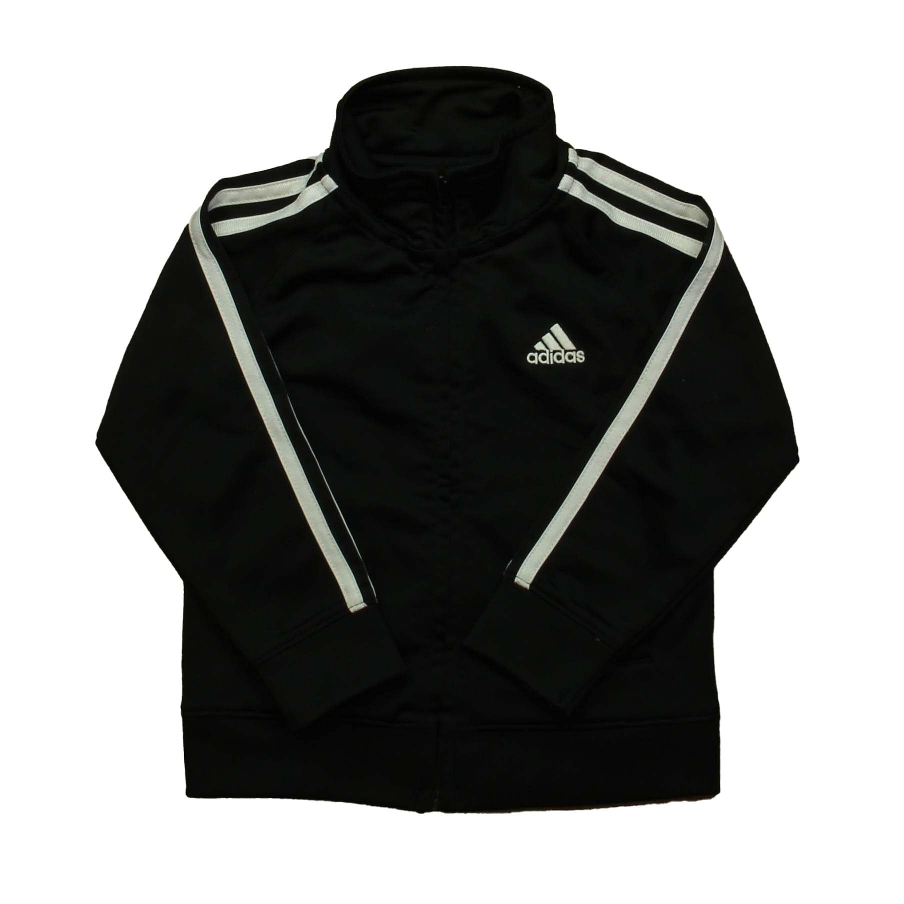 Adidas Boys Black | White Athletic Top Size: 2T Black | White