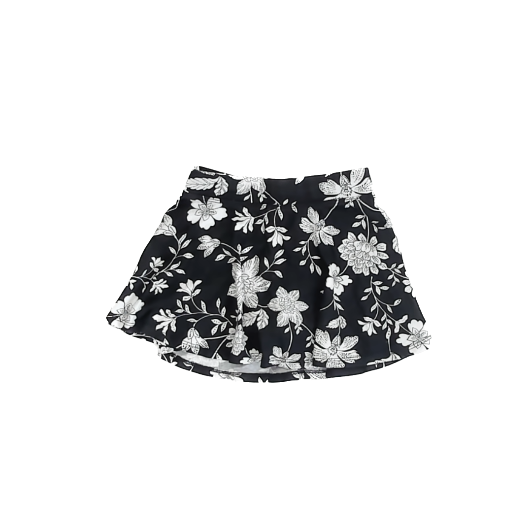 Children's Place Girls Black | White Skirt Size: S/P 5/6 Black | White
