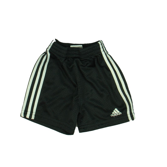 Adidas Boys Black | White Athletic Shorts Size: 12 Months Black | White