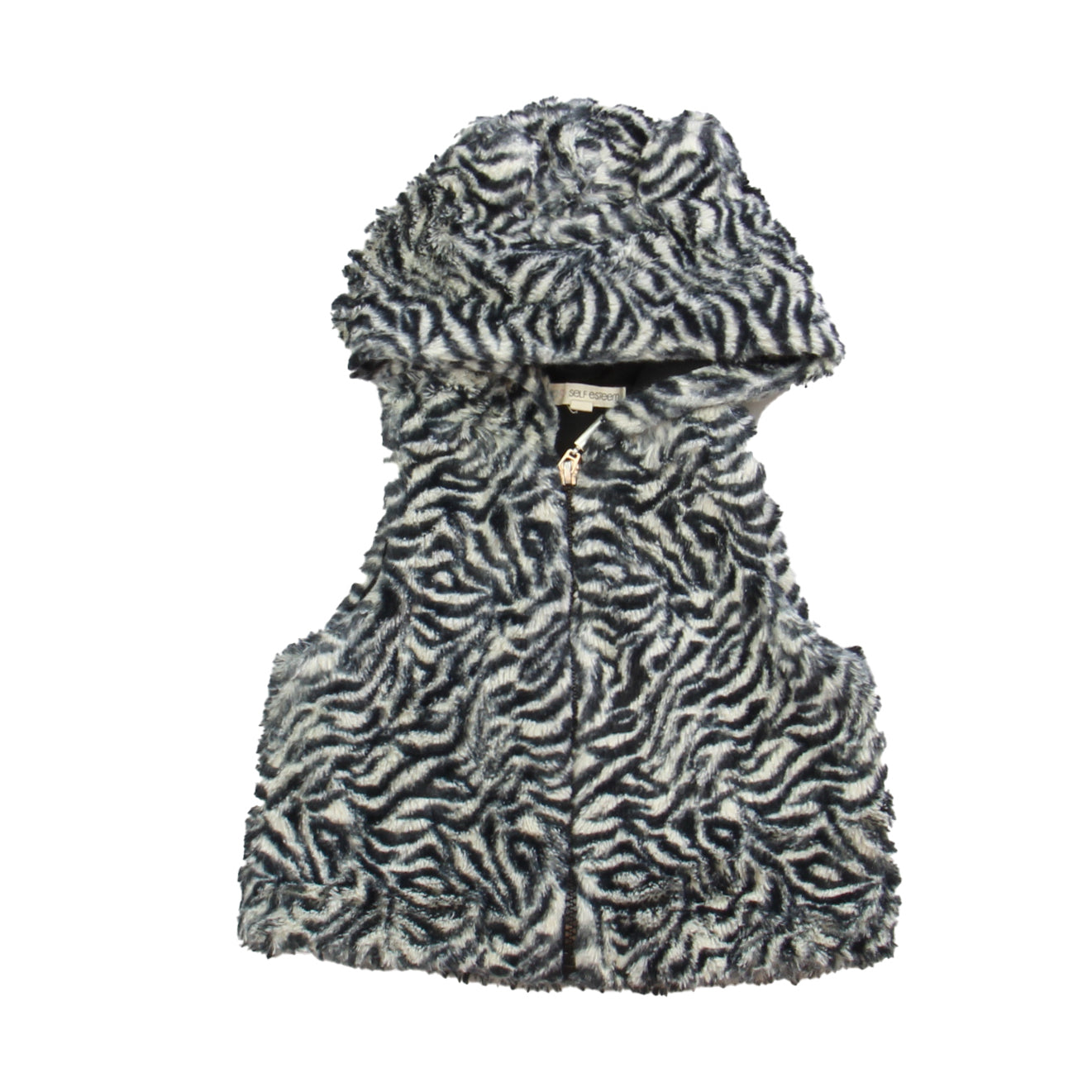 Self Esteem Girls Black | White Vest Size: 2T Black | White