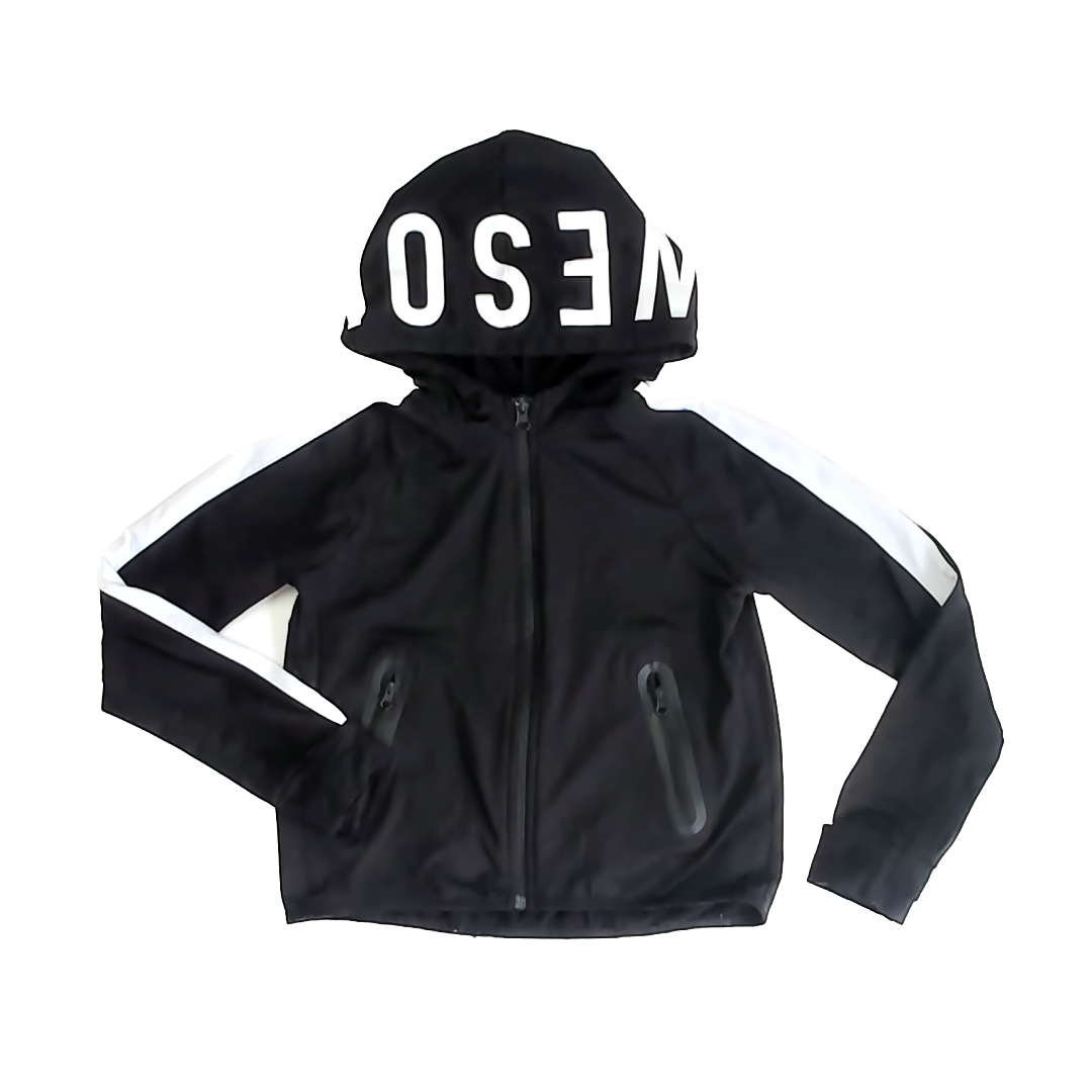 Rockets Of Awesome Boys Black | White Hoodie Size: 8 Black | White