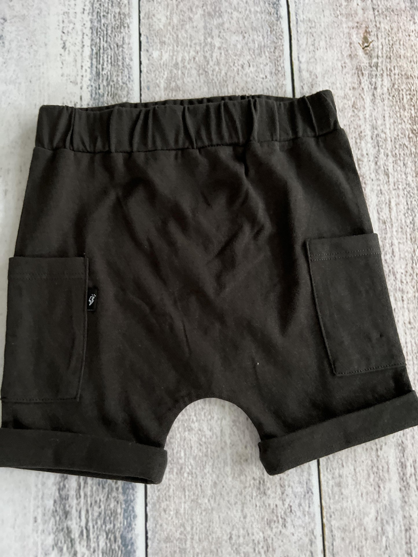 Mini Heroes Boys Black Shorts Size: 12 months Black
