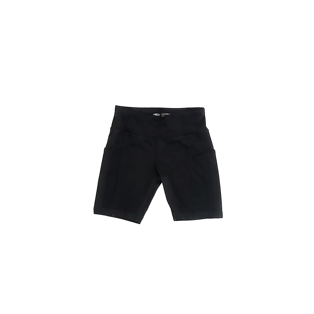 Athletic Works Girls Black Athletic Shorts Size: 6 Years Black