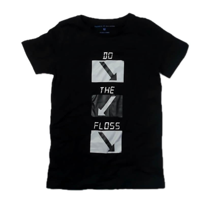 Rockets of Awesome Boys Black T-Shirt Size: 12 Years Black