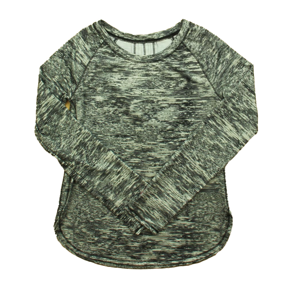 Avia Girls Black Athletic Top Size: 7-8 Years