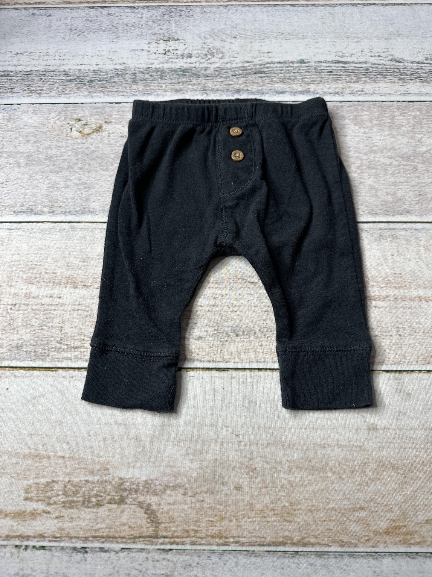 Carters Unisex Black Pants Size: 3 months Black