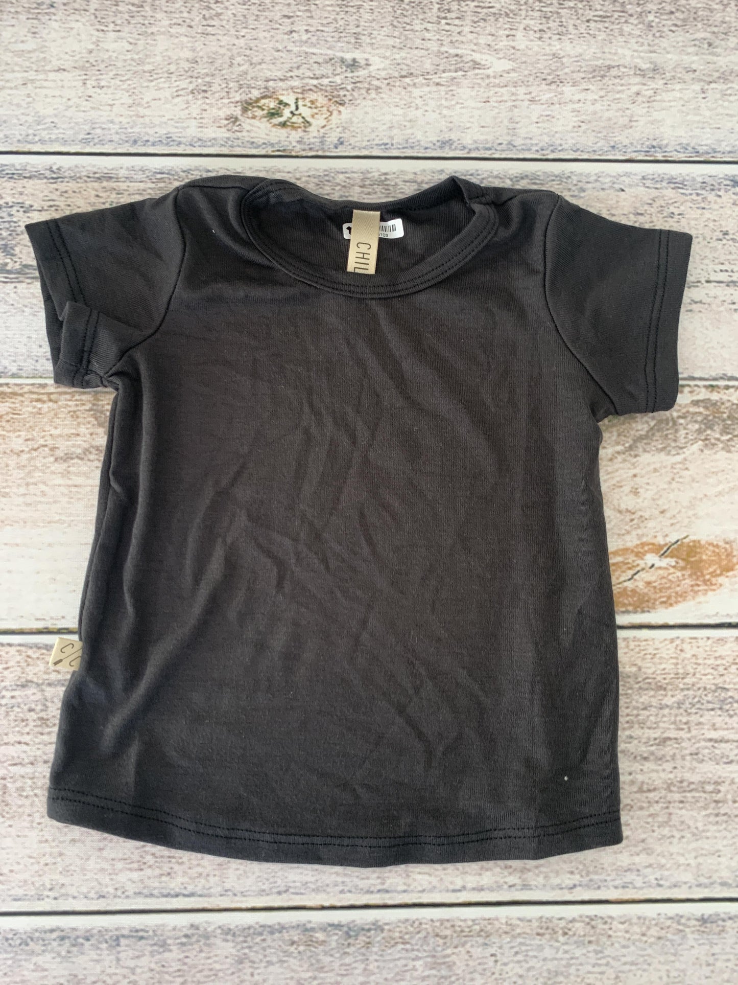 Childhoods Clothing Boys Black T-Shirt Size: 6-12 months Black