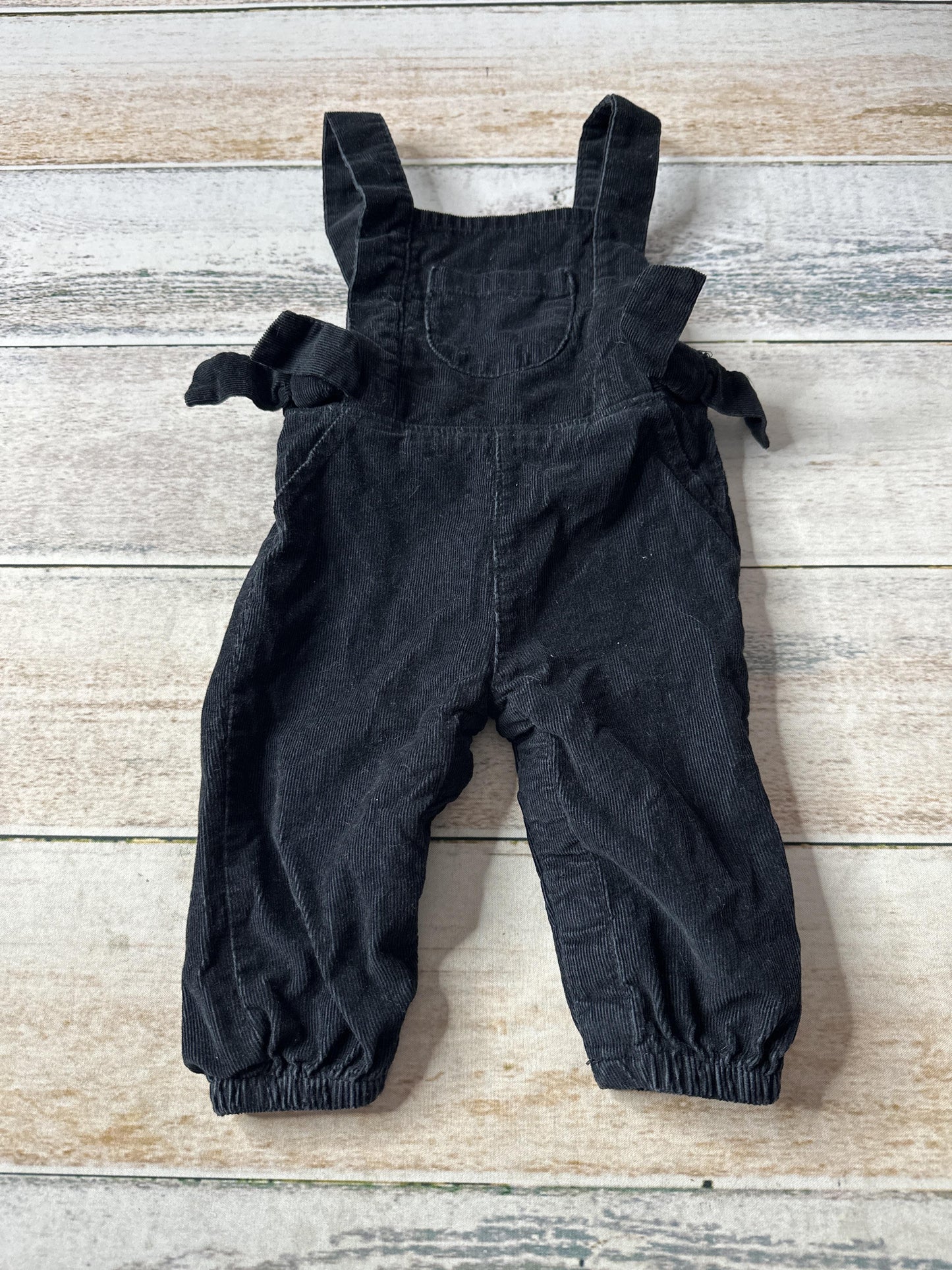 Carters Girls Black Overalls Size: 3 months Black