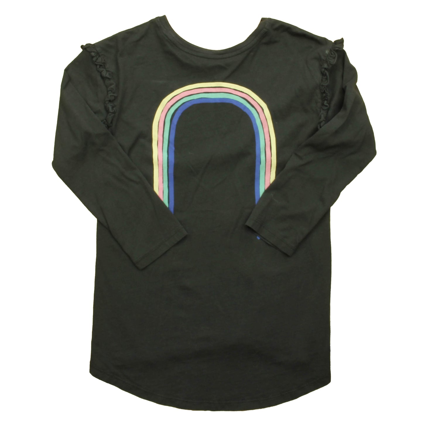 Tea Collection Girls Black Long Sleeve T-Shirt Size: 10 Years Black