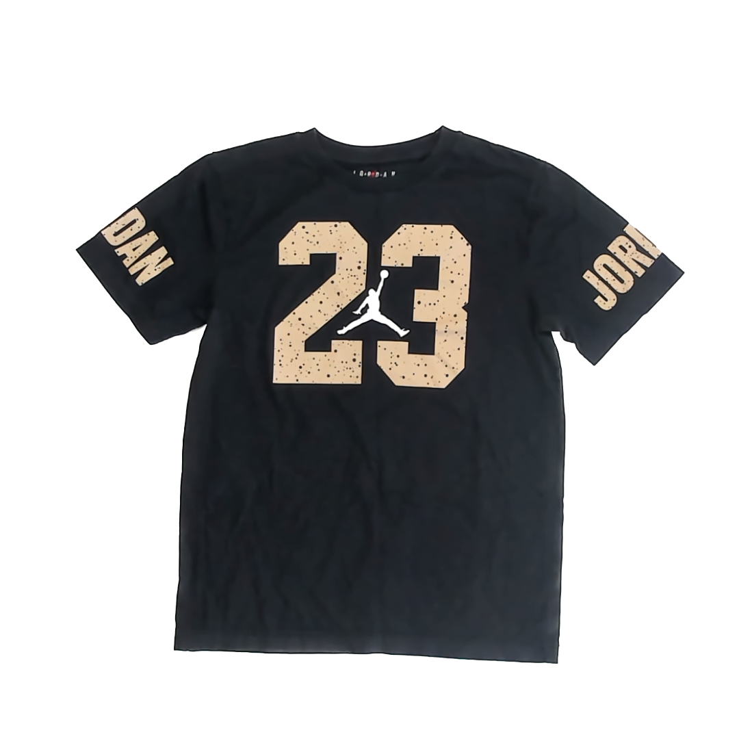 Jordan Boys Black T-Shirt Size: Youth L (12-13 Years) Black