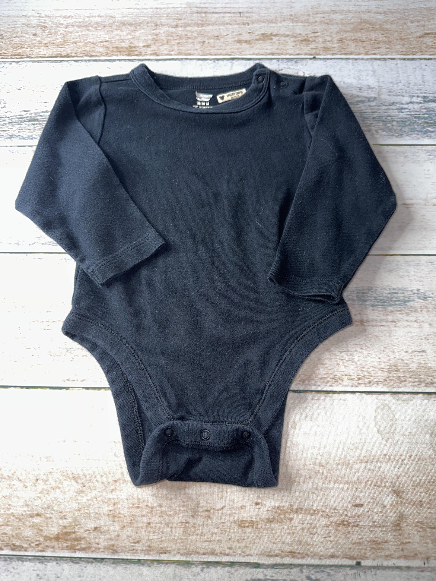 Old Navy Boys Black Onesie Size: 18-24 months Black