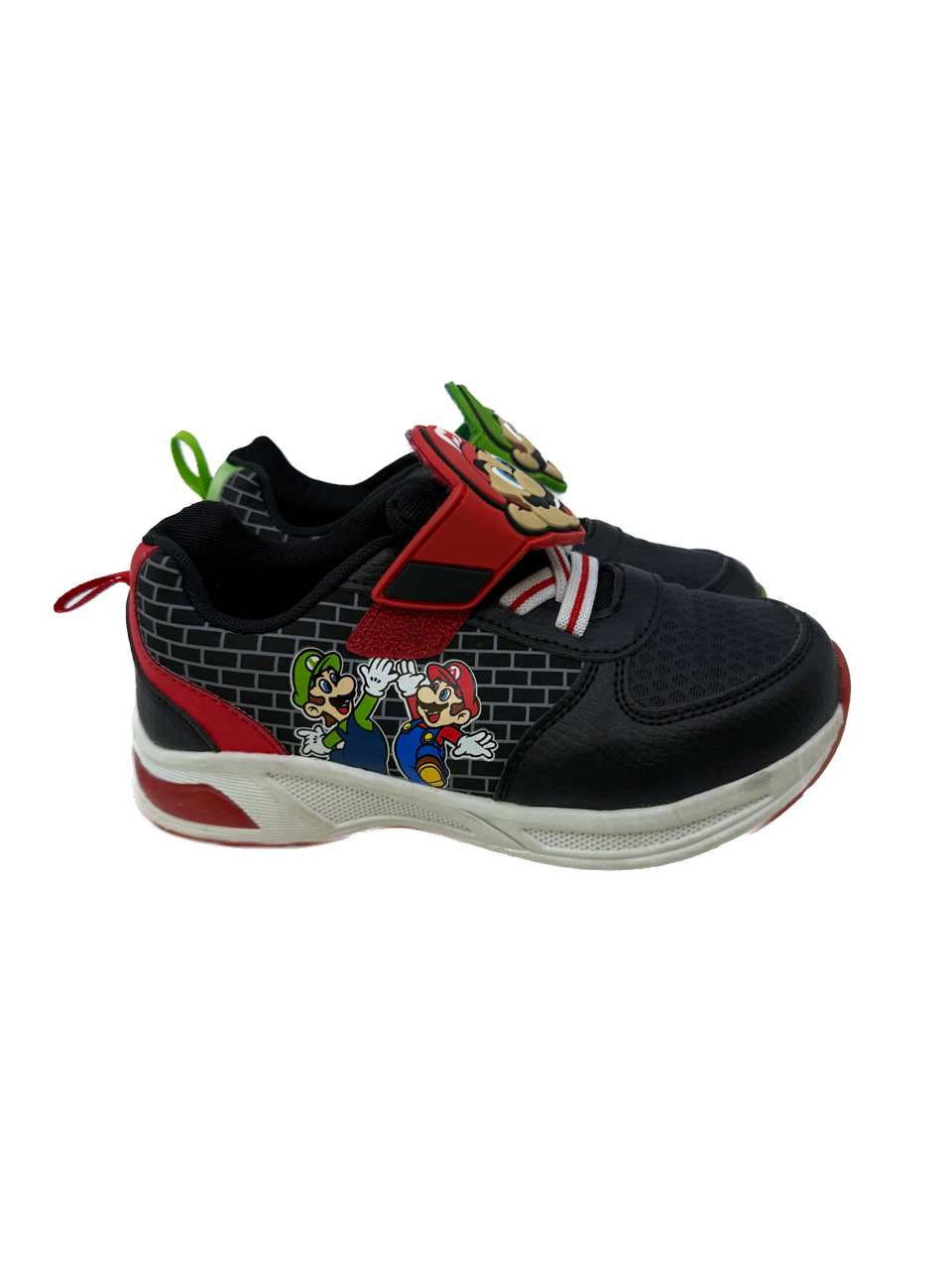 Super Mario Boys Black Sneakers Size: 13 Toddler Black