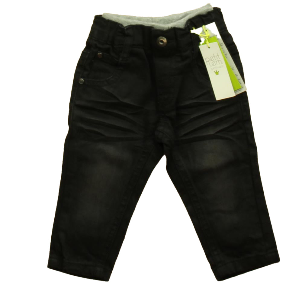 Petit Lem Boys Black Apparel Sets Size: 3 Months Black