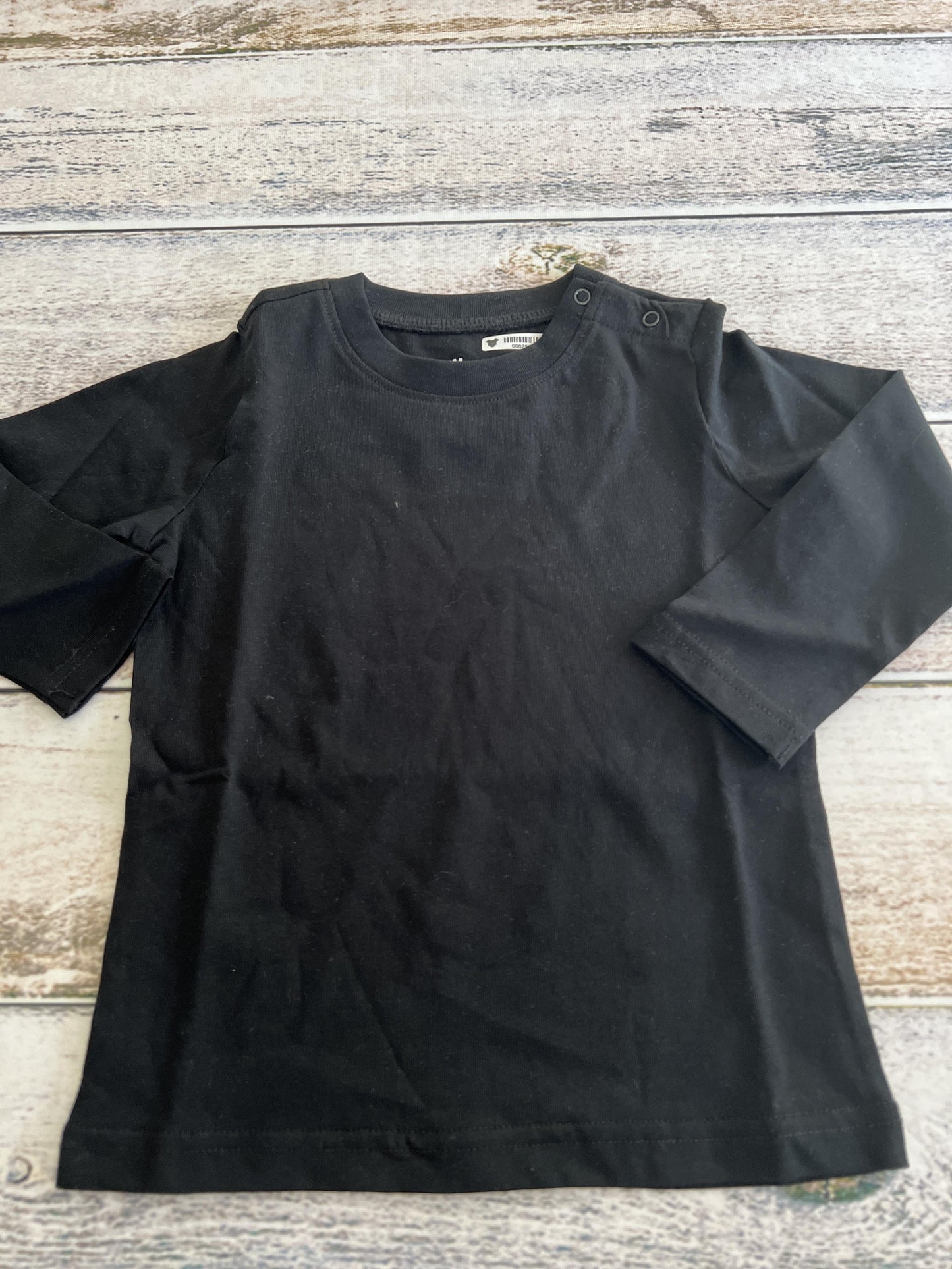 Primary Boys Black Long Sleeve Shirt Size: 18-24 months Black
