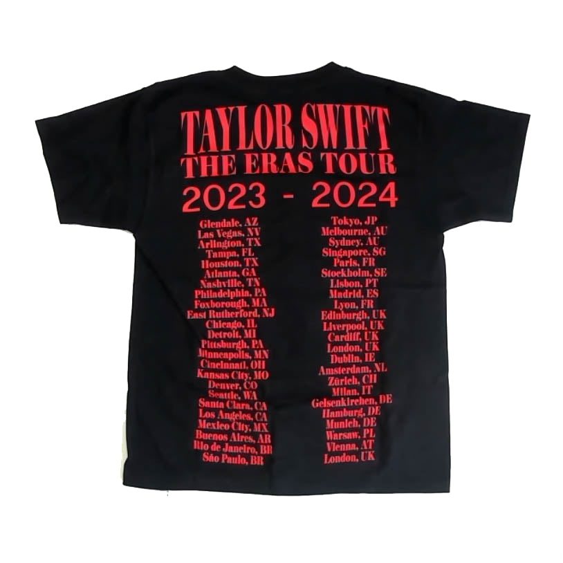 Taylor Swift Girls Black T-Shirt Size: 6-8 Years Black