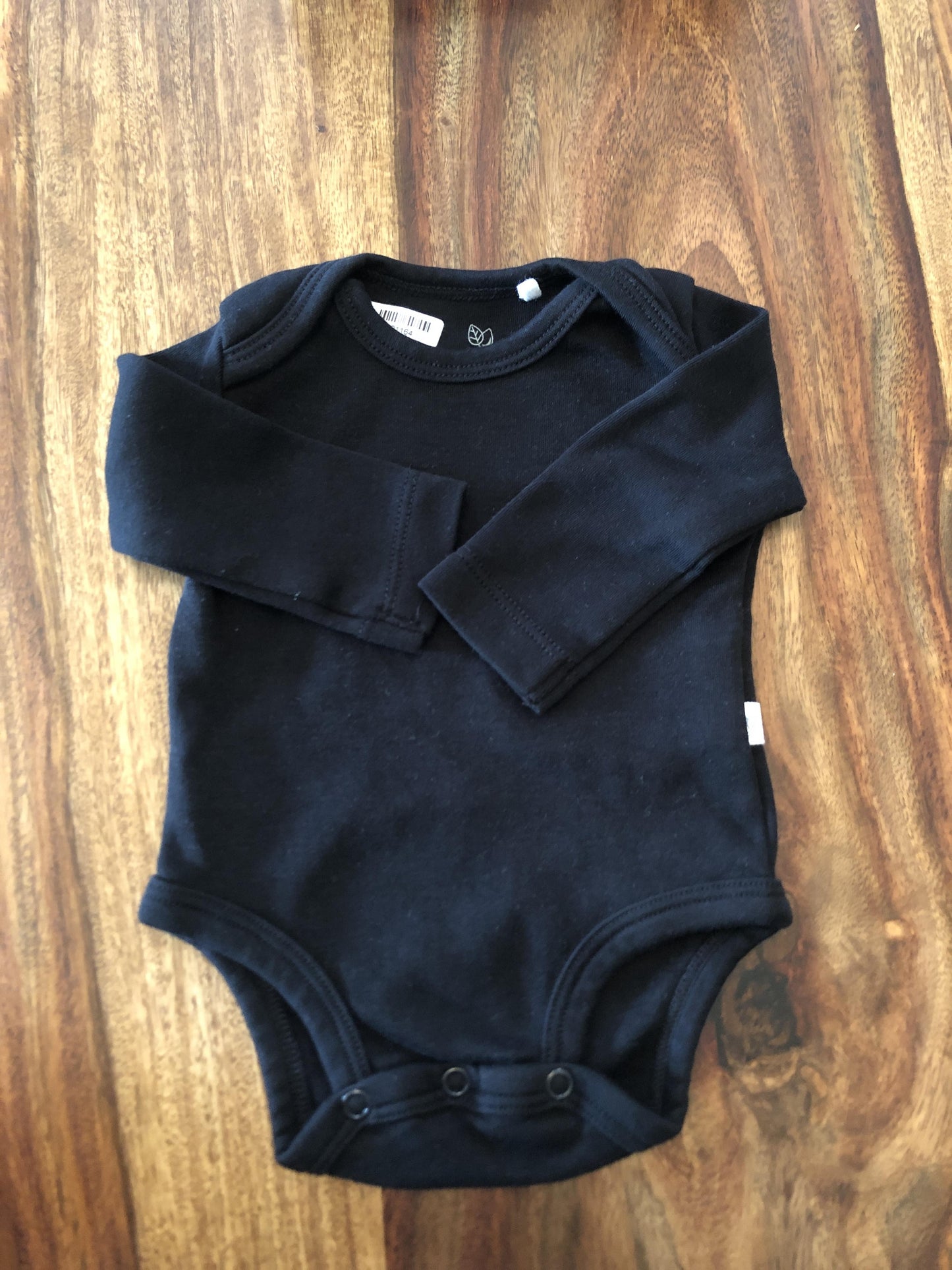 Oliver & Rain Boys Black Onesie Size: Newborn Black