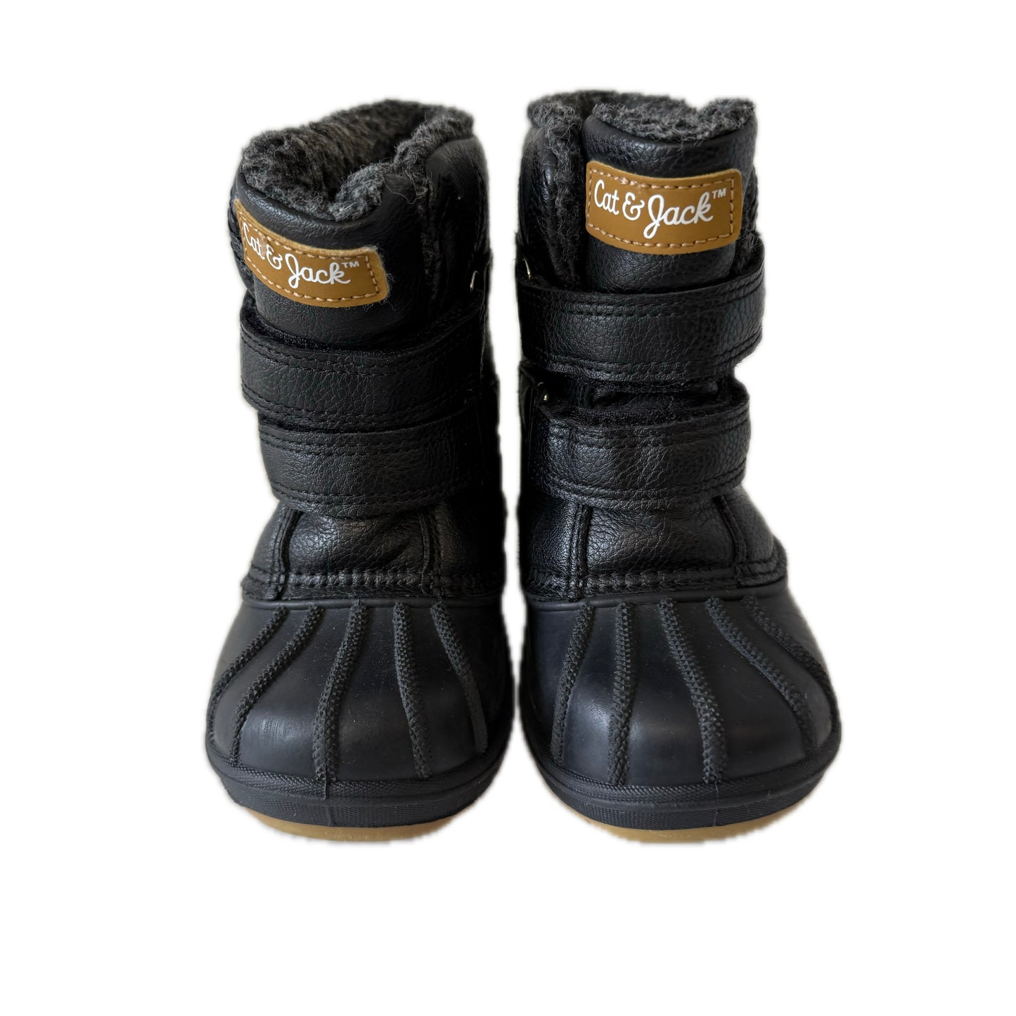 Cat & Jack Boys Black Boots Size: 7 Toddler Black