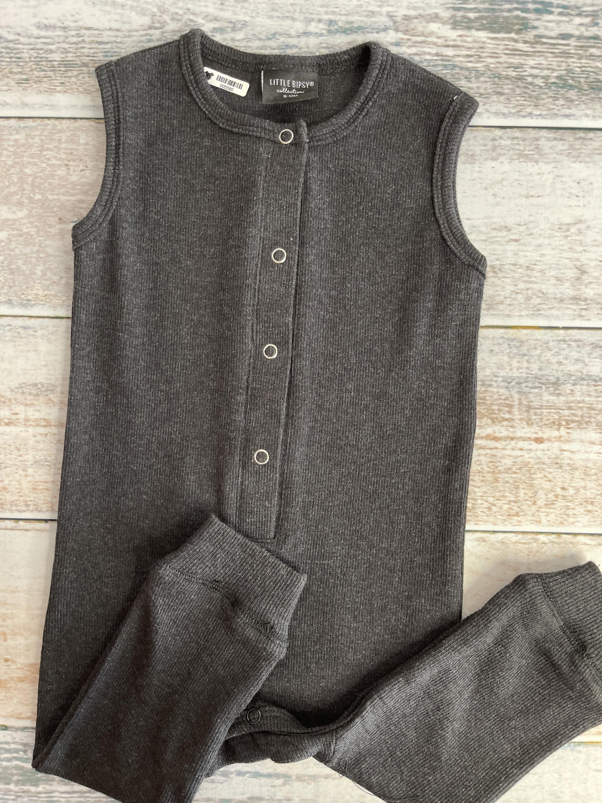 Little Bipsy Unisex Black Romper Size: 9-12 Months Black