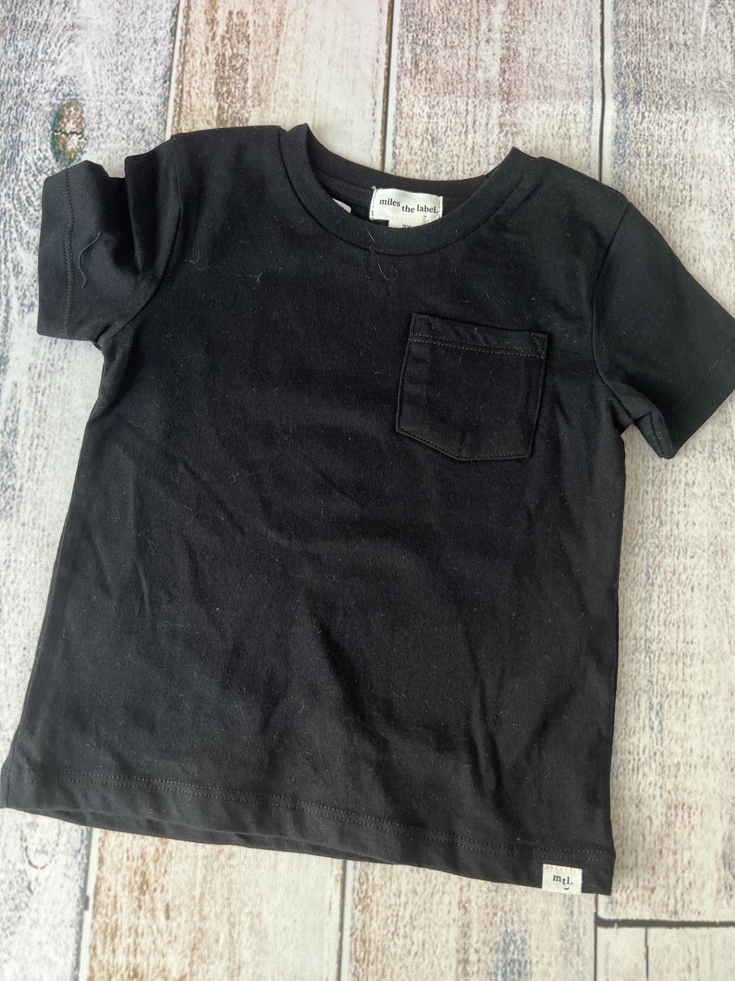 Miles Boys Black Long Sleeve Shirt Size: 2T Black