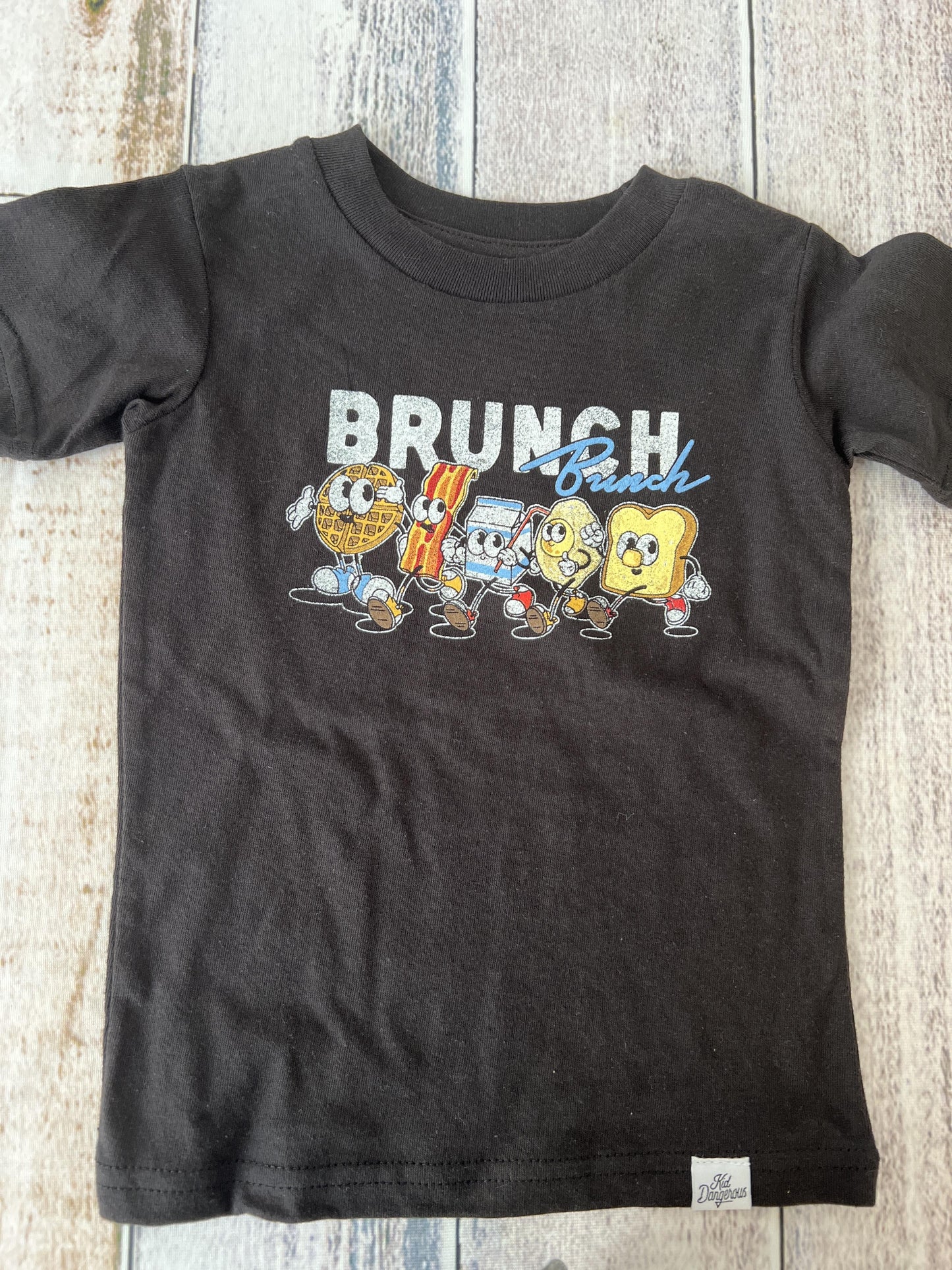 Kid Dangerous Boys Black T-Shirt Size: 3T Black