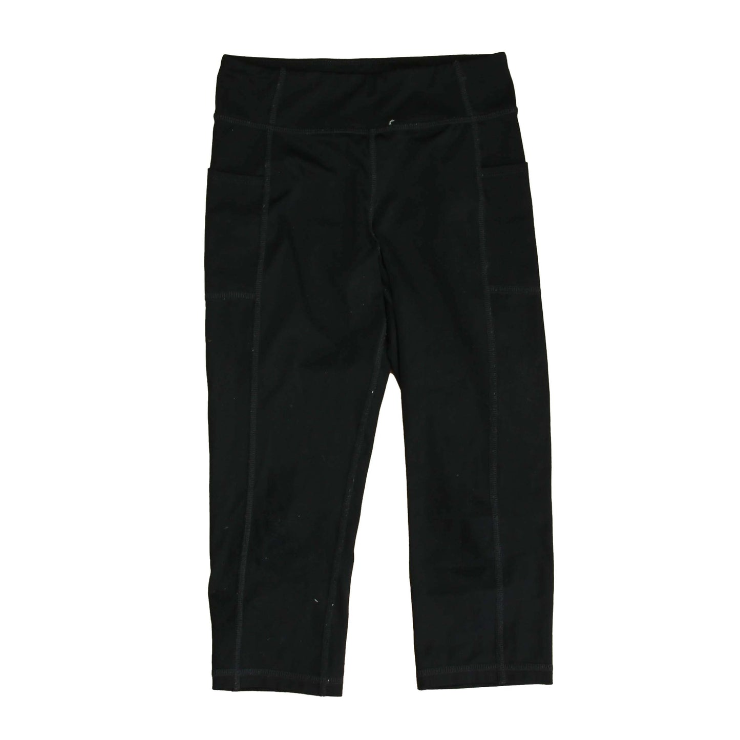 Primary.com Girls Black Athletic Pants Size: 8 Years