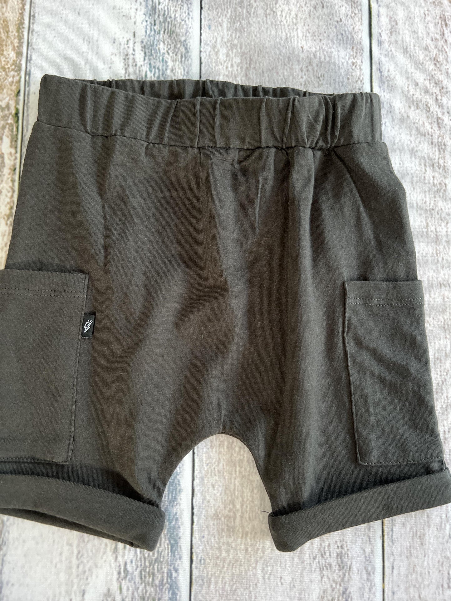 Mini Heroes Boys Black Shorts Size: 18 months Black