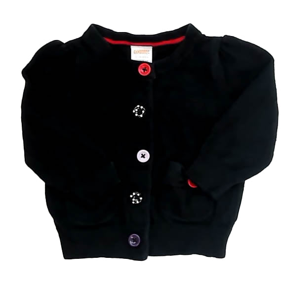 Gymboree Girls Black Cardigan Size: 12-18 Months Black
