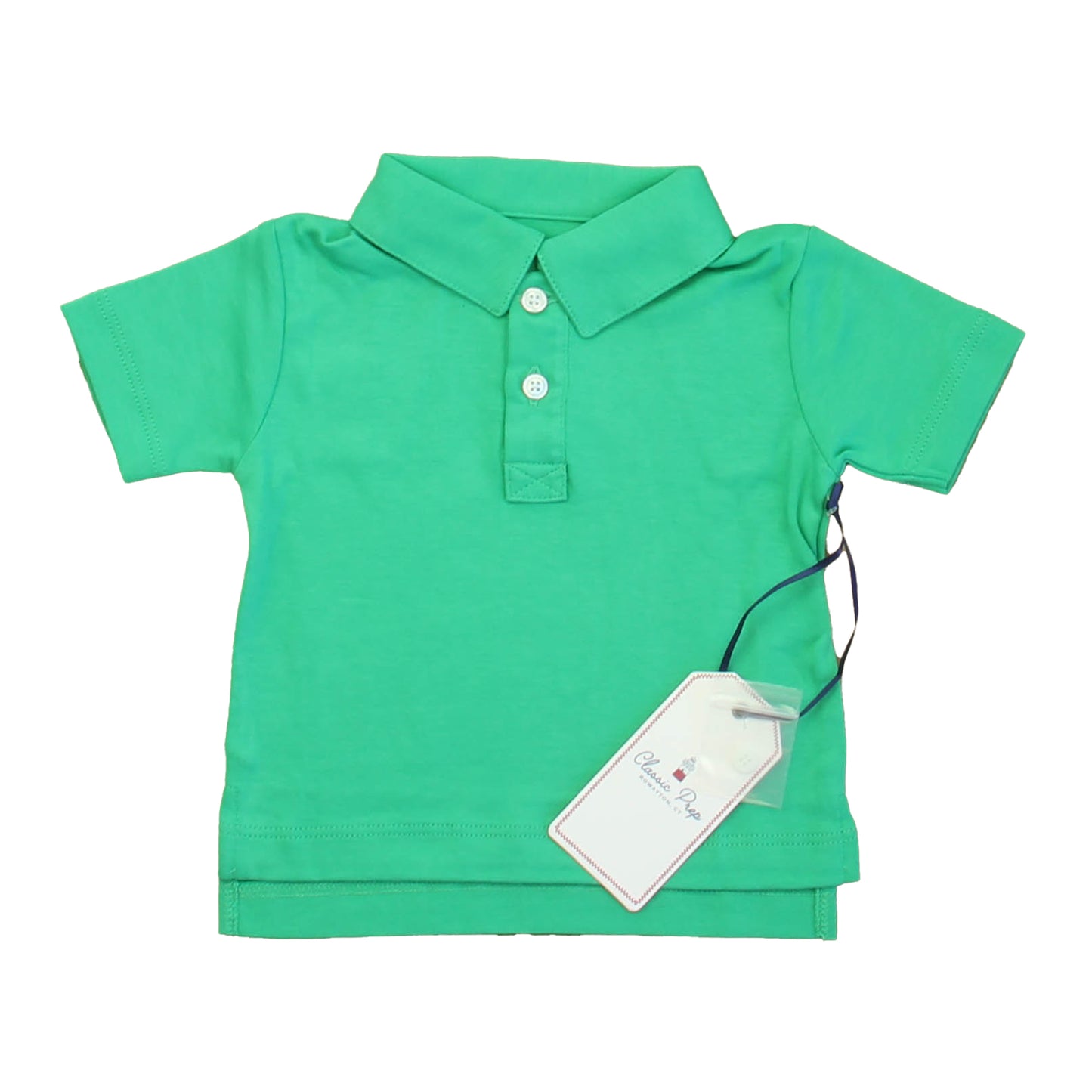 Classic Prep Boys Blarney Green Polo Shirt Size: 6-9 Months Blarney Green
