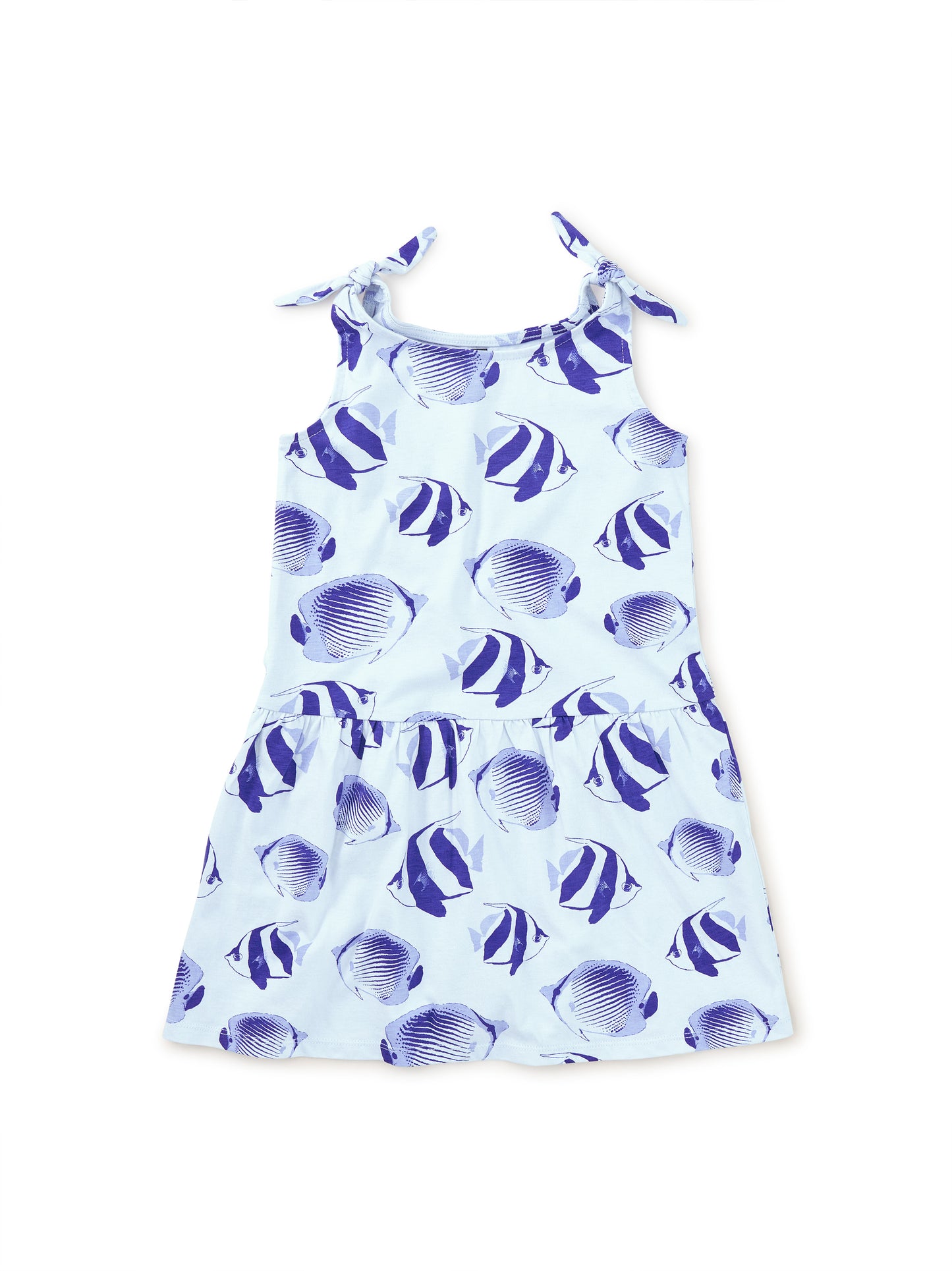 Tea Collection Girls Blue Angel Fish Dress Size: 18-24 Months Blue Angel Fish