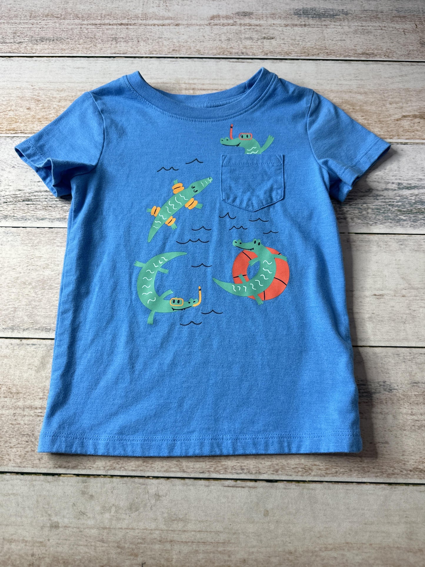 Cat & Jack Boys Blue | animals T-Shirt Size: 3T Blue | animals