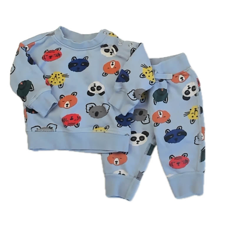 Hanna Andersson Boys Blue Bears Apparel Sets Size: 3-6 Months Blue Bears
