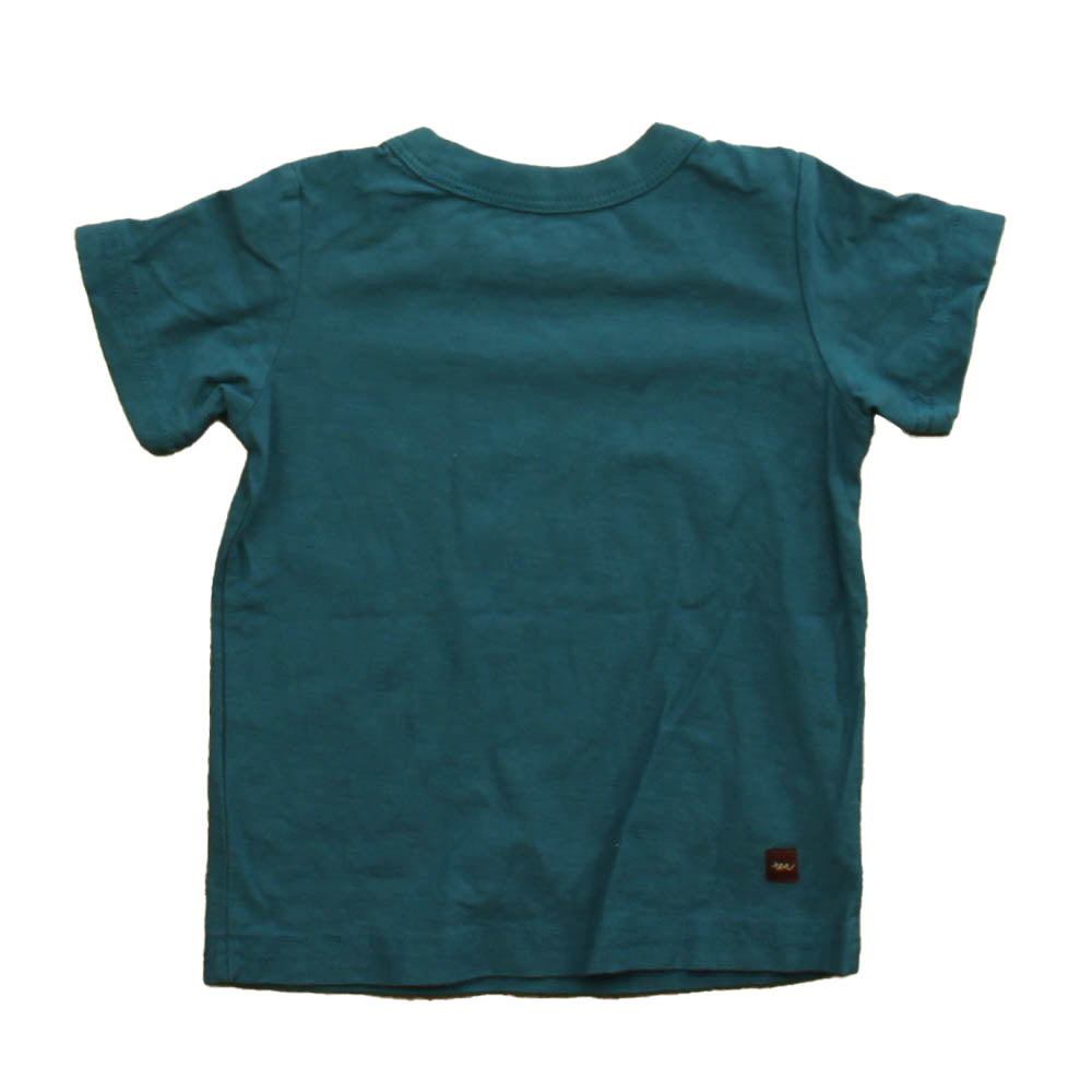 Tea Boys Blue Bike Short Sleeve Shirt Size: 6-12 Months Blue Bike
