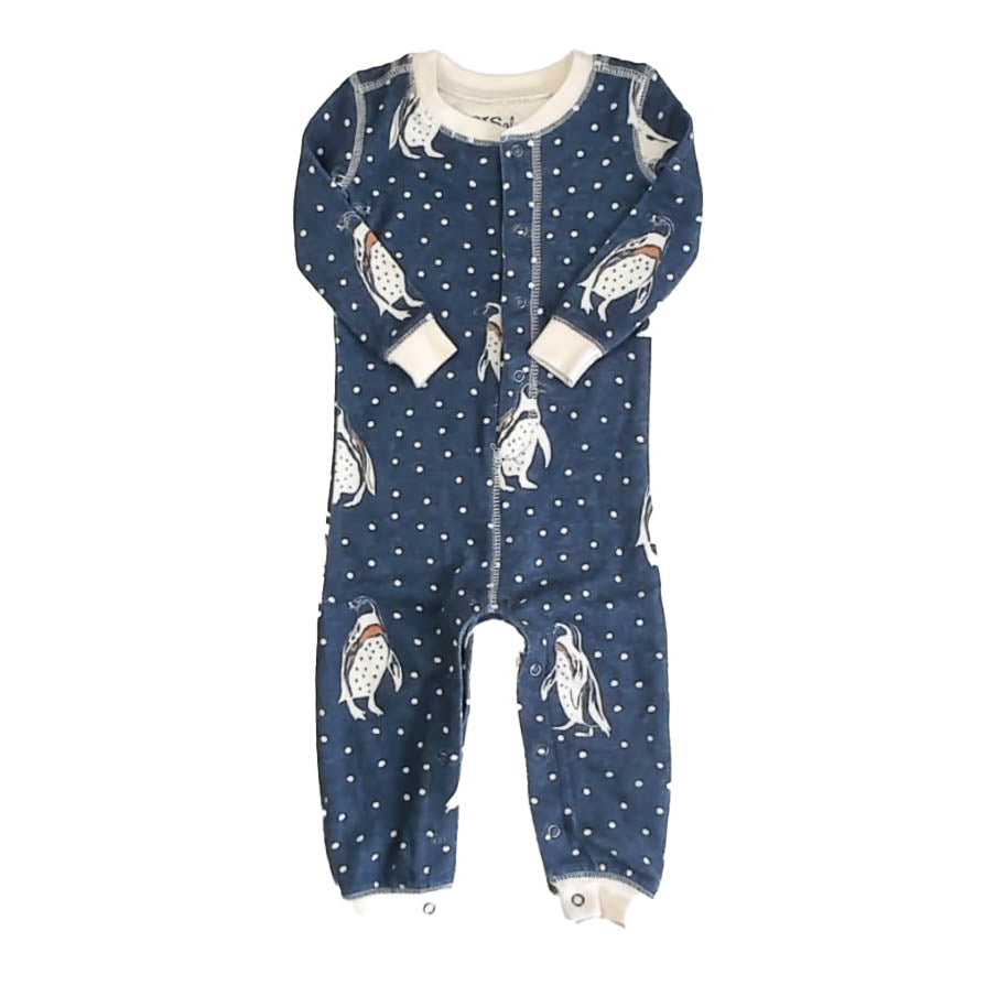Pj Salvage Boys Blue Birds 1-piece Non-footed Pajamas Size: 6-12 Months Blue Birds
