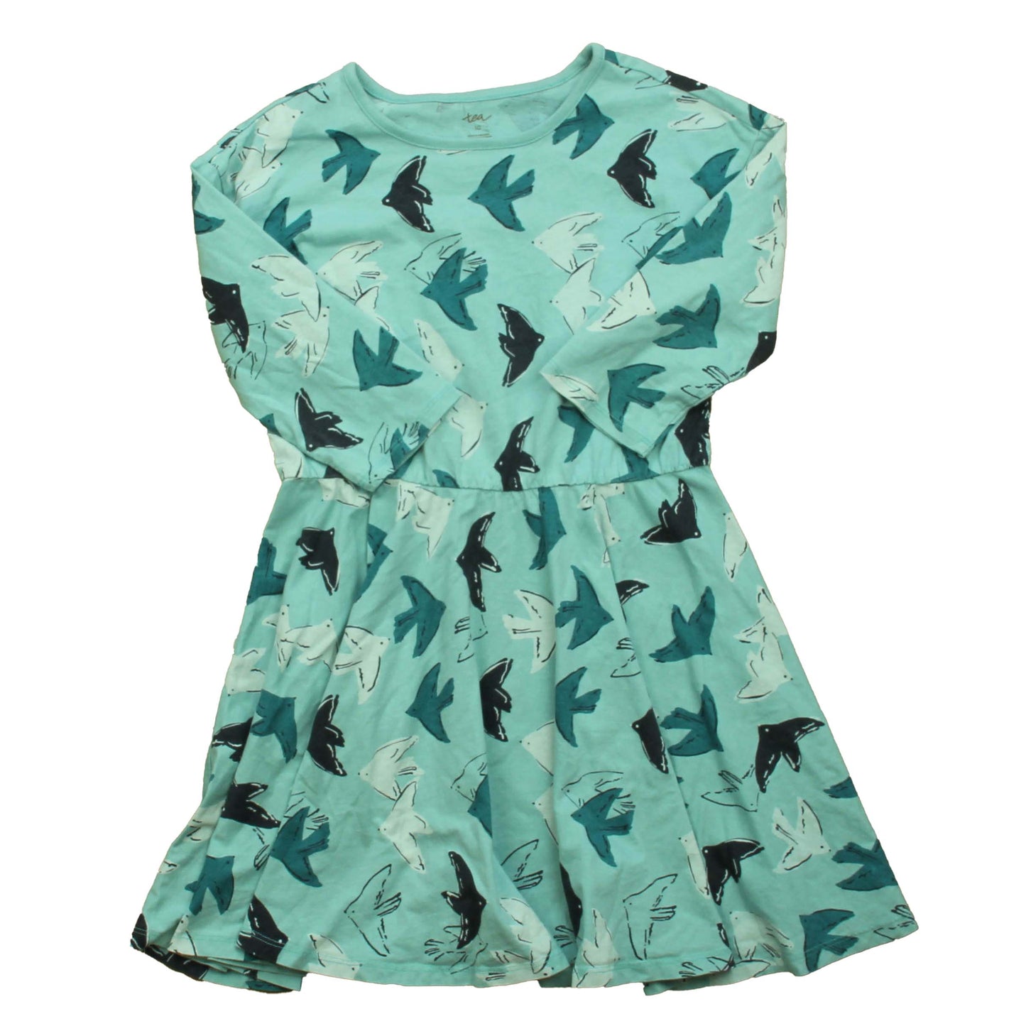 Tea Girls Blue | Birds Dress Size: 10 Years Blue | Birds