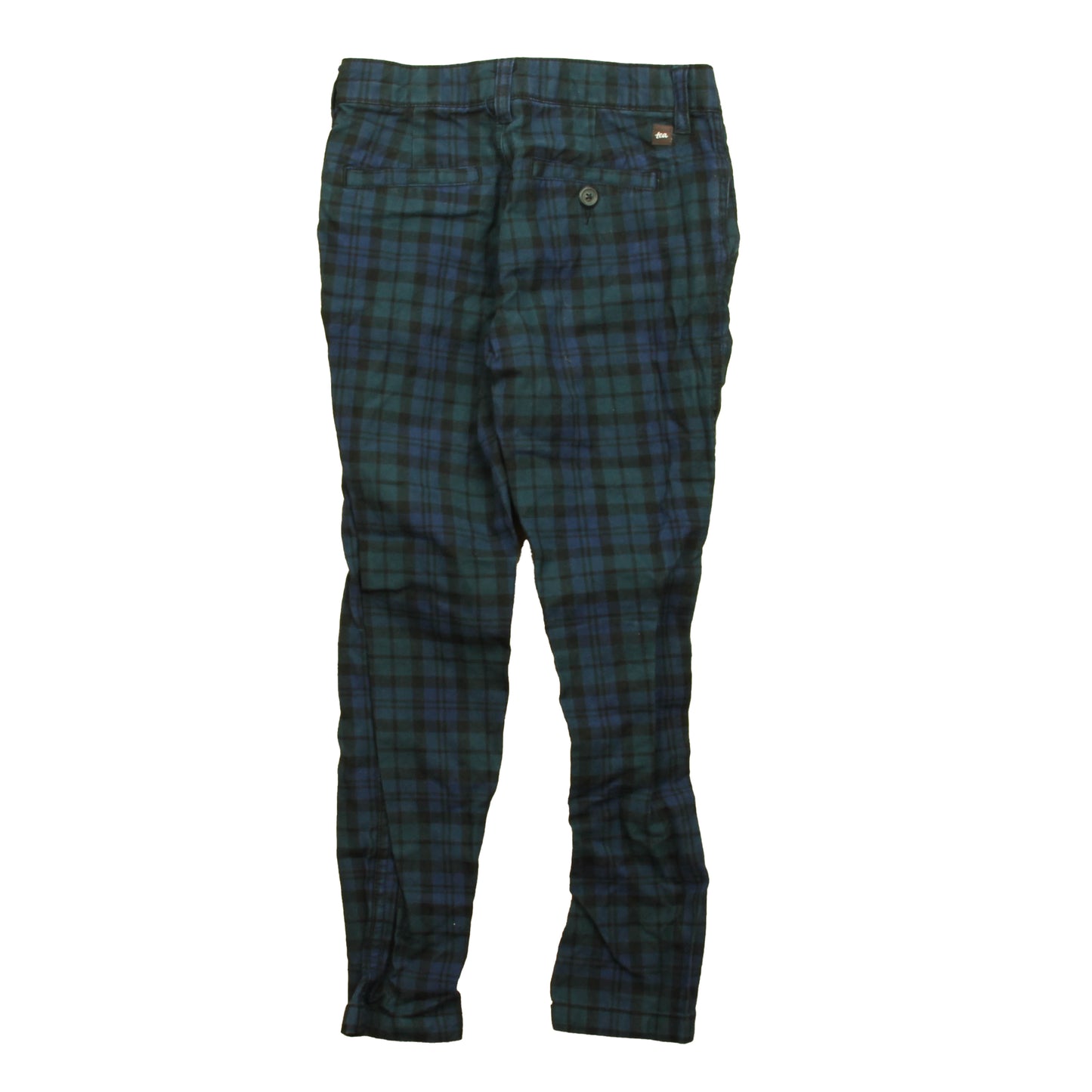 Tea Collection Boys Blue | Black Plaid Pants Size: 7 Years Blue | Black Plaid