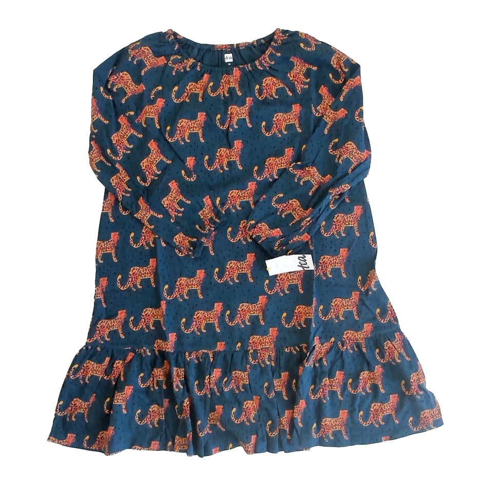 Tea Collection Girls Blue Blouson Dress Size: 3T Blue Blouson