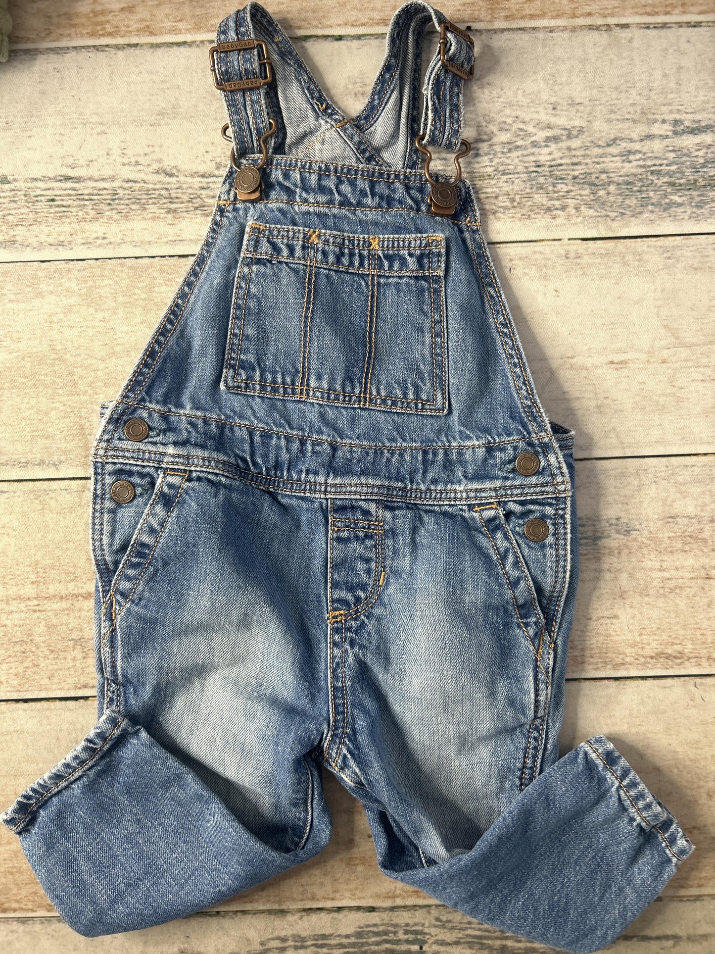 Unisex Blue | Blue jean Overalls Size: 12-18 months Blue | Blue jean