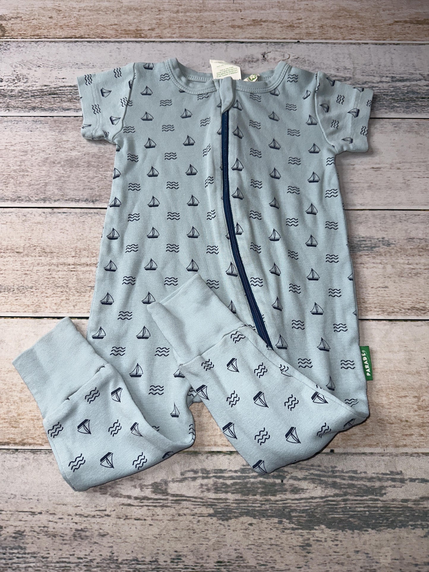 Parade Boys Blue | Boats Romper Size: 12-18 months Blue | Boats
