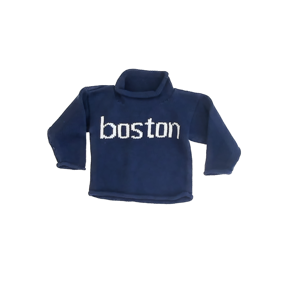 Claver Unisex Blue "Boston" Sweater Size: 2T Blue "Boston"