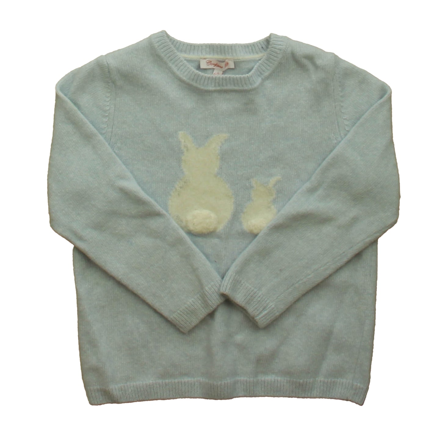 Confiture Girls Blue Bunny Sweater Size: 6-7 Years Blue Bunny