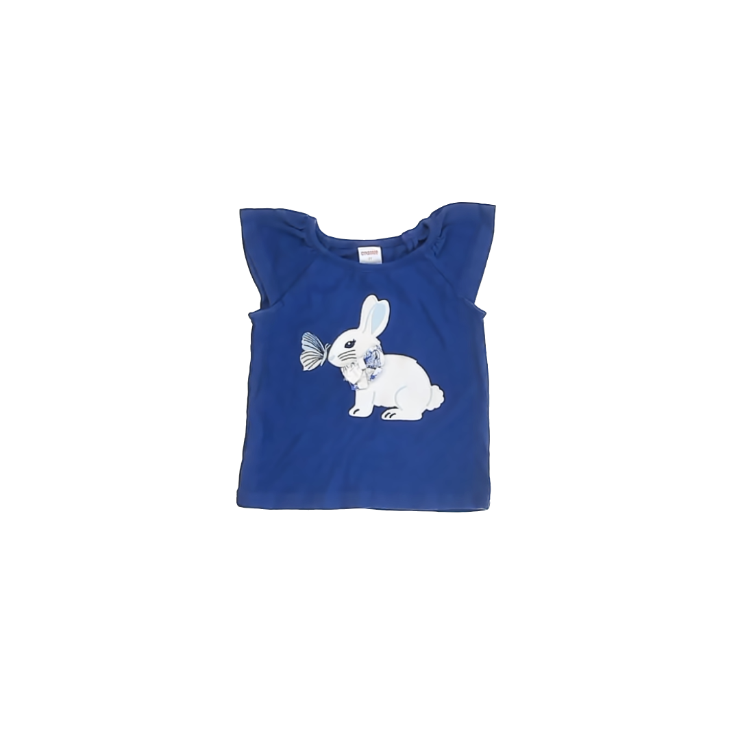 Gymboree Girls Blue Bunny Tank Top Size: 2T Blue Bunny