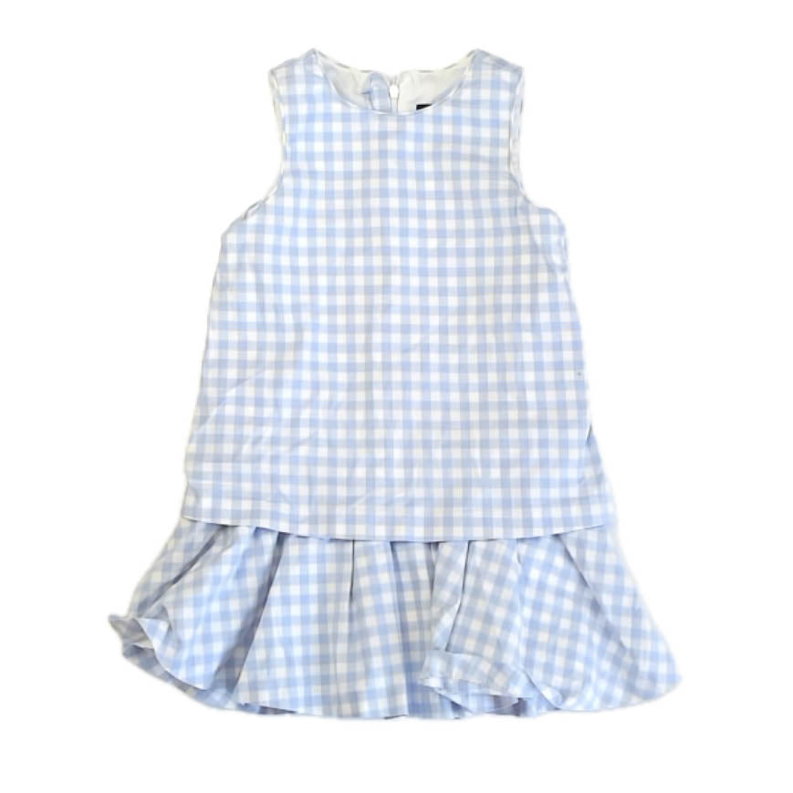 Victoria Beckham for Girls Blue Check Dress Size: 4-5T Blue Check