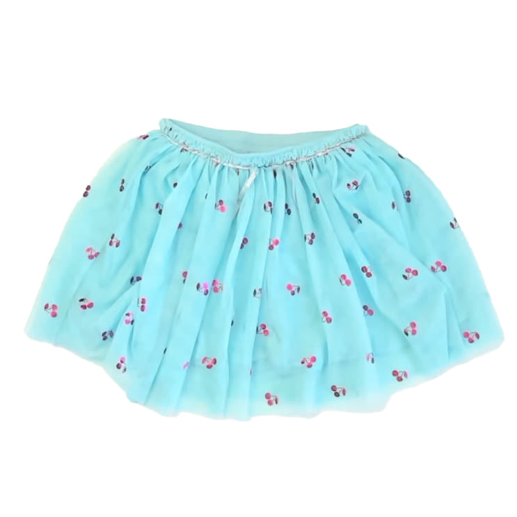 Rockets of Awesome Girls Blue Cherries Skirt Size: 8 Years Blue Cherries