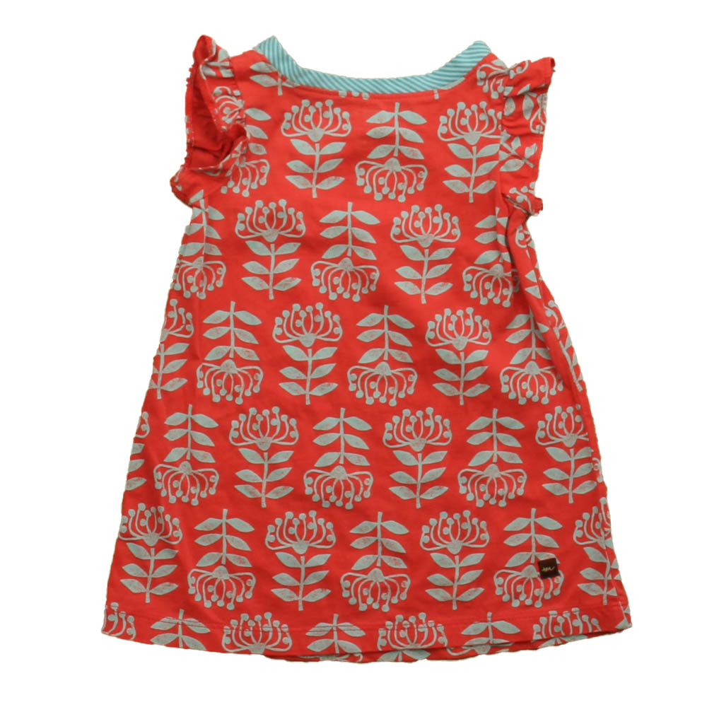 Tea Girls Blue | Coral Dress Size: 12-18 Months Blue | Coral